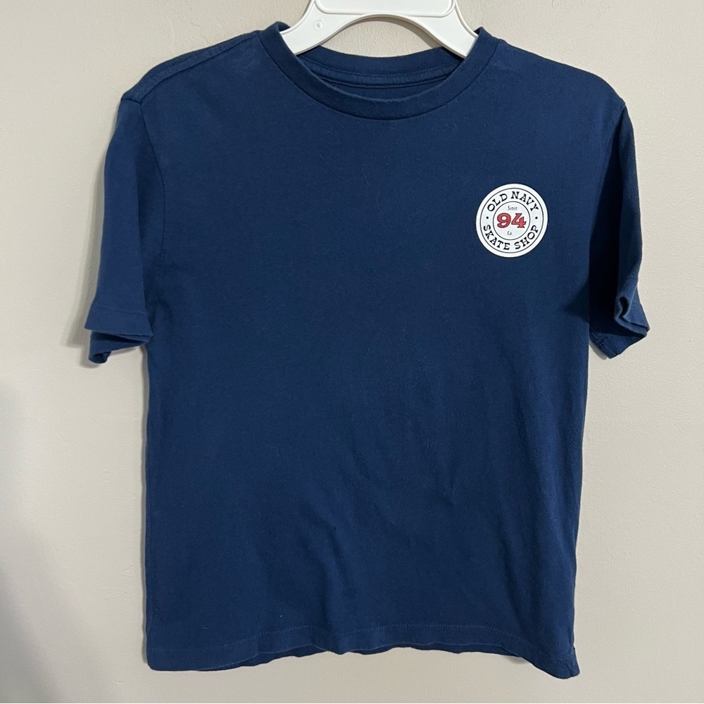 Old Navy Boys Navy Blue Skate Shop '94 Logo T-Shirt size medium